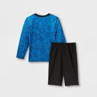 Vista 2 de Komar Kids Sonic the Hedgehog - Conjunto de pijama de forro polar de 2 piezas