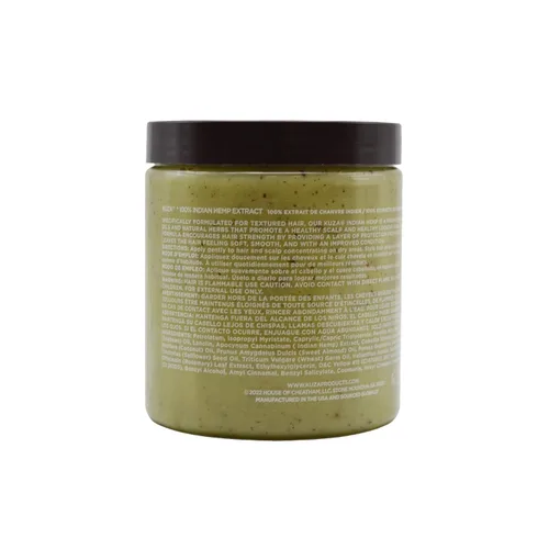 Vista 3 de Kuza Tratamiento 100% de cáñamo indio para el cabello y el cuero cabelludo, mejora la salud del cabello seco y el cuero cabelludo, tamaño junio, 18