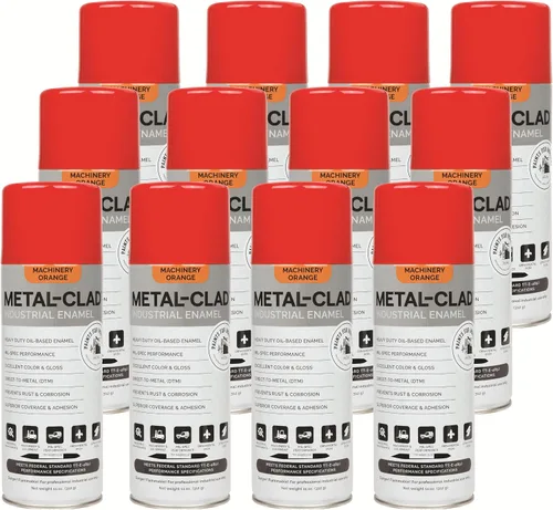 Vista 18 de Pinturas para la industria Esmalte industrial, Pintura en aerosol - Maquinaria de hierro de metal de acero - 1 lata (aluminio metálico) 9-S-1423