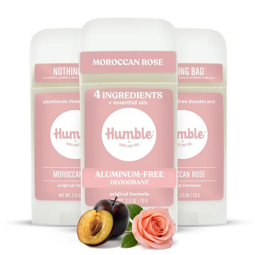 Vista 38 de Humble - Desodorante sin aluminio para mujeres y hombres, paquete variado, desodorante natural limpio y fresco en barra con aceites esenciales