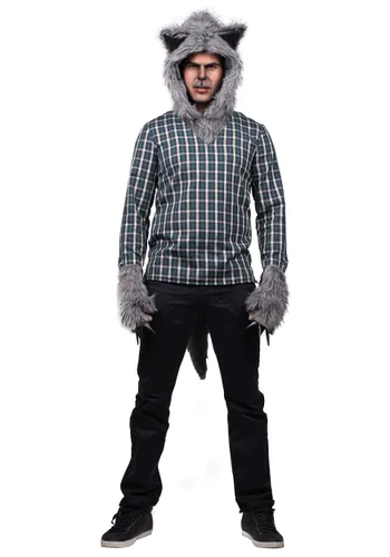 Vista 2 de Kit de accesorios para hombre lobo para adultos Multicolor