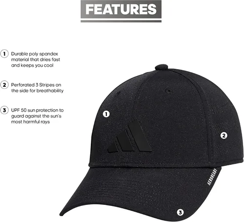 Vista 2 de adidas Sombrero de ajuste elástico estructurado Gameday para hombre 4.0