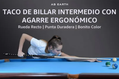 Vista 6 de Kit de palo de billar con punta de 13 mm y diseño ergonómico de 58 pulgadas, palo de arce canadiense con estuche duro