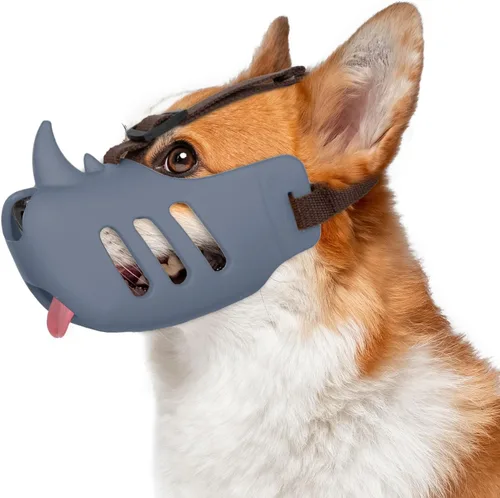 Vista 7 de Boca con Forma de Pato Anti Mordidas de Nacoco, Coberturas de Boca para Perro, Equipo de Máscaras para Hocico de Mascotas, Material de Silicona