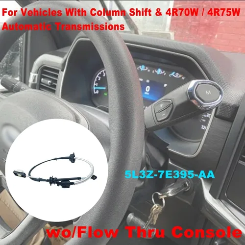 Vista 2 de WayJun 5L3Z-7E395-AA Cable de cambio de transmisión automática Compatible con F-150 2005 2006 2007 2008 para vehículos con cambio de columna