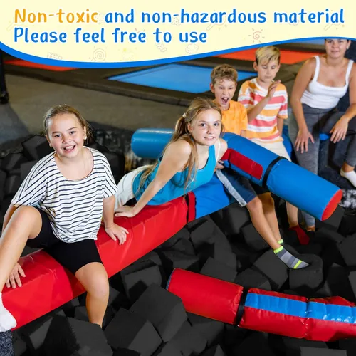 Vista 2 de Yaomiao Bloques grandes de espuma para hoyos de 8 x 8 x 8 pulgadas, cubos de espuma para gimnasio, bloques de acolchado para gimnasia, campos