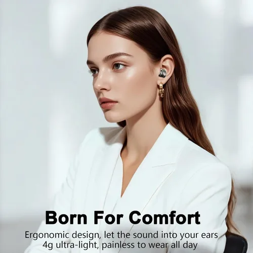 Vista 4 de Auriculares inalámbricos, auriculares inalámbricos Bluetooth 5.4 2026 A-Elegant Negro