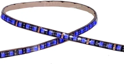 Vista 2 de Maxxima (MLS-1827BL) Tira de luz LED autoadhesiva azul de 18 pulgadas