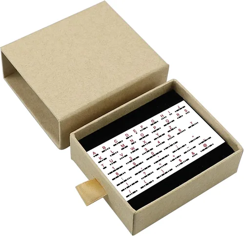 Vista 7 de Morse Code - Pulsera de cuero para hombre, con grabado de código secreto para novio, padre, esposo, para él, pulsera con mensaje oculto