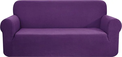 Vista 80 de CHUN YI - Funda elástica de 1 pieza para sillón grande, funda protectora suave de Jacquard con elastano, detalle de cuadros y parte inferior