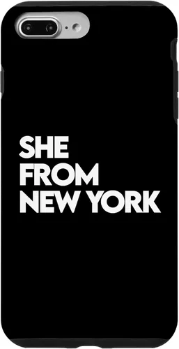 Vista 12 de She from New York Shirt, She's from NY NYC, Bronx, 713 832 Case for iPhone 17