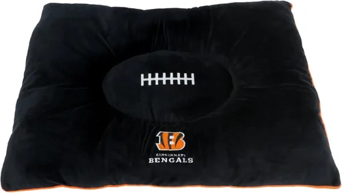 Vista 18 de NFL PET Bed - Cama de almohada de felpa suave y acogedora de Arizona Cardinals. Cama de fútbol para perros. Cama de colchón deportivo cálido