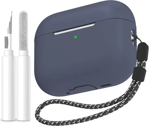 Vista 38 de AhaStyle Funda Protectora de Silicona Mejorada [LED Frontal Visible] Compatible con Apple AirPods 2 y 1 (Negro)