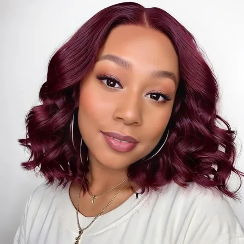 Vista 8 de RECOOL Peluca de cabello humano Bob de 5 x 6 con encaje frontal lacio, pelucas cortas, sin pegamento, cabello humano virgen brasileño, nudos