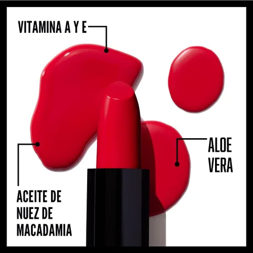 Vista 2 de wet n wild - Lápiz labial con acabado sedoso, color labial hidratante rico y acumulable, formulado con vitaminas A, E y macadamia para una Un breve