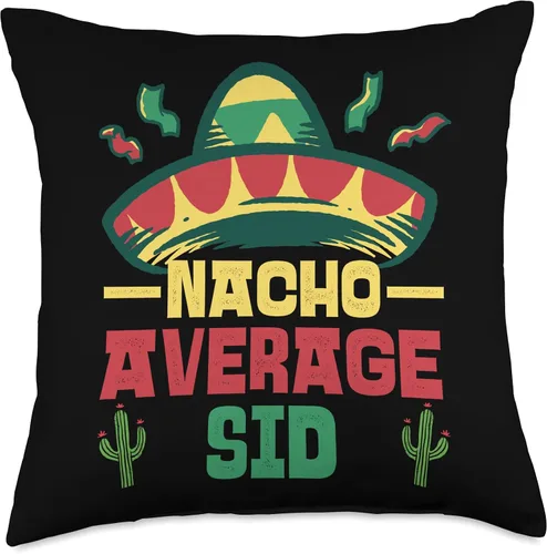 Vista 4 de Not Your Ordinary Name. Nacho Average Sid - Almohada (16 x 16 pulgadas), multicolor