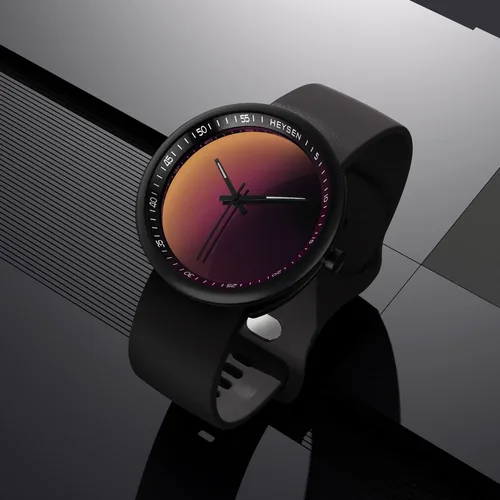 Vista 2 de HEYSEN Japanese Quartz Movement Watches for Women-Unisex Fashion Gifts Couples Watches-Avant-Garde INS Style Ultra-Thin Simple and Cool Waterproof