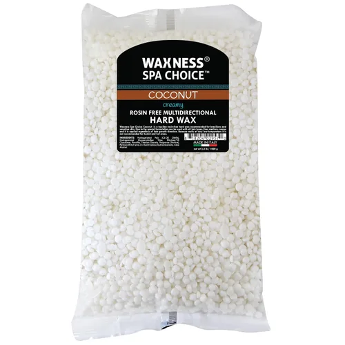 Vista 2 de Waxness Spa Choice - Cera dura multidireccional sin colofonia a granel de coco 26.6 lb / 12 kg
