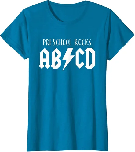 Vista 23 de Preschool Rocks Teacher Back to School ABCD Rock First Day T-Shirt Asphalt Grey