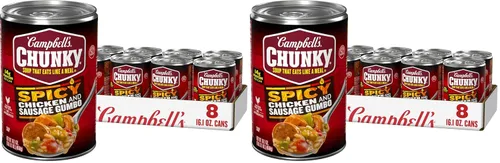 Vista 11 de Campbell's Chunky Sopa, cremosa de pollo y dumplings, lata de 18.8 onzas (caja de 12)