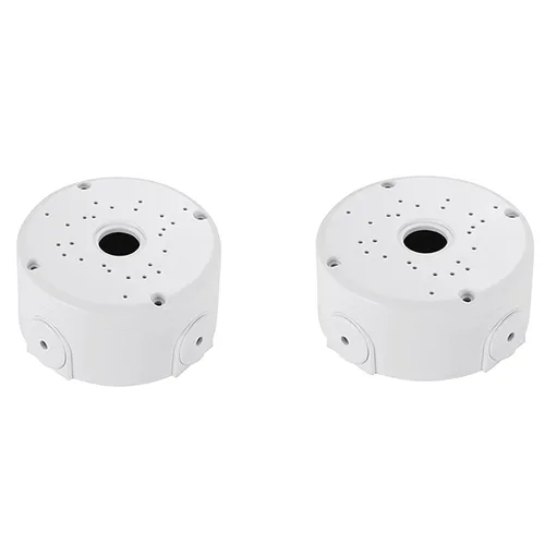 Vista 9 de Soporte de montaje con bracket para caja de conexiones universal de cámara de seguridad tipo bala, bracket de montaje de caja de conexiones