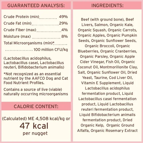 Vista 7 de Primal Nuggets de Alimento Crudo Liofilizado para Gatos de Res y Salmón, Comida Completa y Equilibrada o Topper, Premium, Saludable, Sin Granos