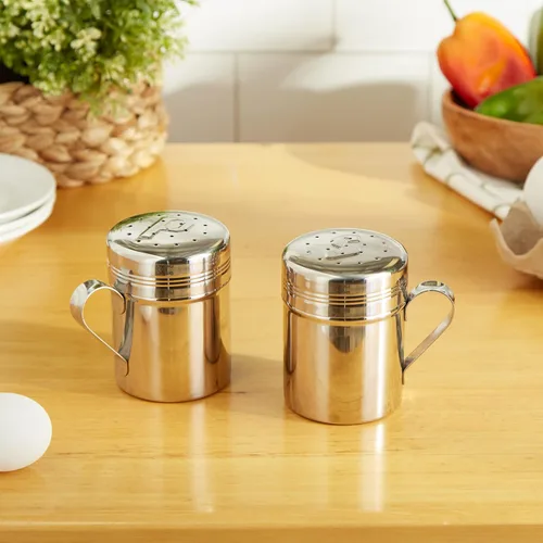 Vista 11 de RSVP International Endurance Kitchen Shaker Collection - Apto para lavavajillas, todo uso, 11 onzas, acero inoxidable