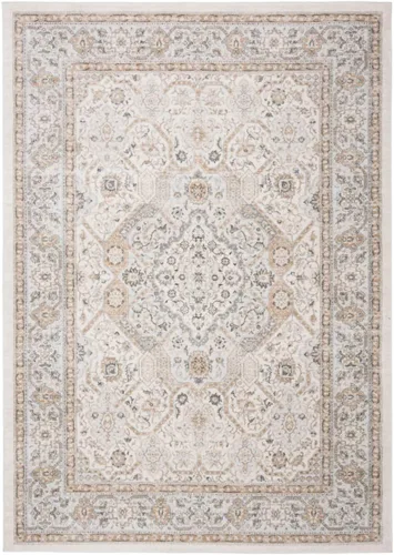 Vista 106 de SAFAVIEH - Colección Isabella, alfombra decorativa - 2'2" x 5', azul y crema, diseño oriental, no desprende pelusa y fácil cuidado, ideal para áreas