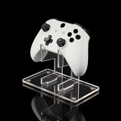 Vista 4 de AHANDMAKER Soporte universal para control de juegos, acrílico transparente, soporte de escritorio desmontable para gamepad para exhibición
