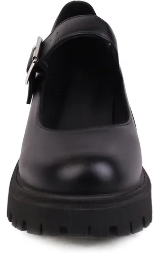 Vista 5 de Odisen Mary Janes Shoes Women Platform Chunky Ankle Strap Uniform Dress Shoes