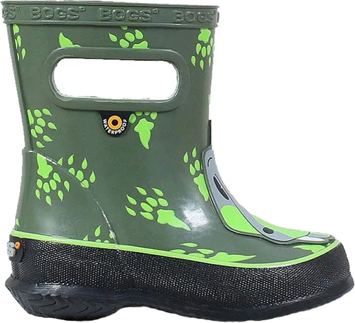 Vista 11 de BOGS Botas de lluvia de goma impermeables para niños y niñas Negro