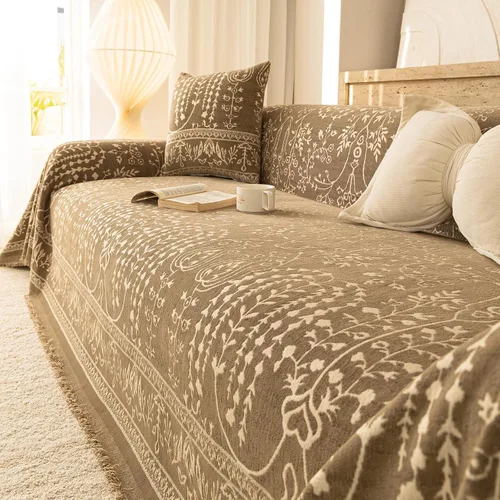 Vista 82 de ROOMLIFE Funda de sofá con estampado de leopardo para sofá de 3 plazas, lavable, protector de muebles para perros, funda de sofá suave