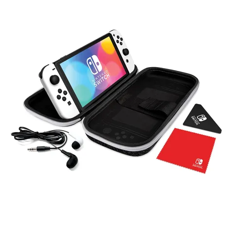 Vista 2 de PDP Gaming Deluxe Starter Kit for Nintendo Switch, Nintendo Switch Lite, Nintendo Switch OLED Model - Black and White