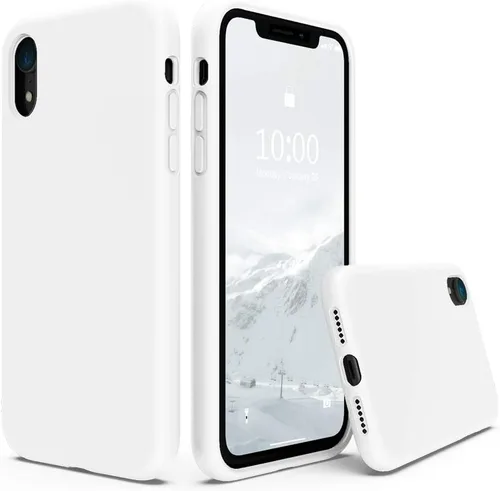 Vista 10 de SURPHY - Carcasa de silicona para iPhone XR, suave, a prueba de golpes, con forro de microfibra, compatible con iPhone XR (2018) de 6.1 pulgadas