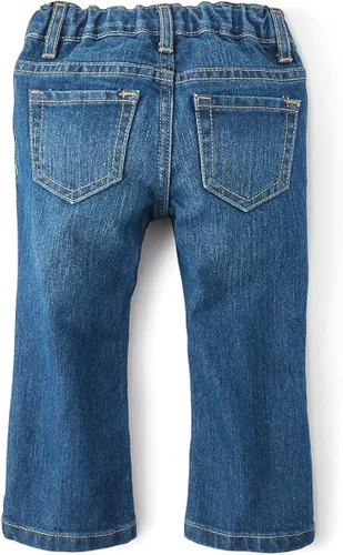 Vista 4 de The Childrens Place Baby Toddler Girls Basic Bootcut Jeans