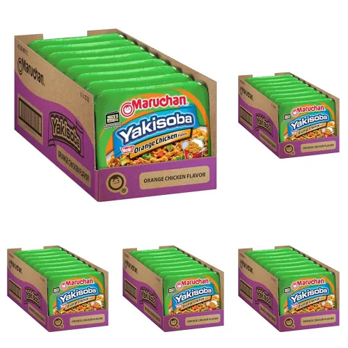 Vista 22 de Maruchan Yakisoba - Sabor a queso cheddar, 3.96 onzas, paquete de 8, (4178990766)