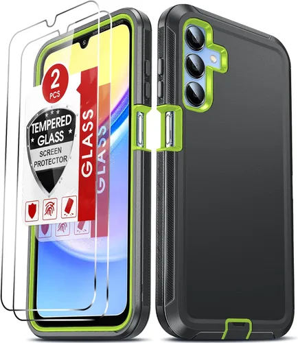 Vista 16 de LeYi Funda compatible con Samsumg Galaxy A05 4G: Galaxy A05 4G con resistente a los golpes, 3 en 1 de cuerpo completo, protección resistente