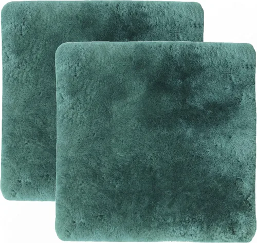 Vista 14 de Juego de 2, piel de oveja natural para úlceras de cama e irritación de la piel Pieles de oveja médicas 100% reales con respaldo antideslizante