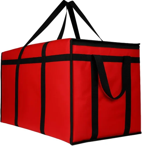 Vista 25 de musbus - Paquete de 2 bolsas aislantes reutilizables para comestibles, bolsa enfriadora plegable para comestibles, bolsa aislante grande resistente