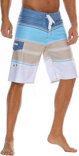 Vista 3 de ninovino Traje de baño deportivo para hombre de secado rápido con forro