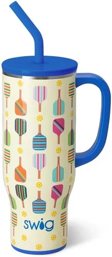 Vista 41 de Swig Life - Taza Mega de 40 onzas, Taza de 40 oz con asa, apta para vasos, apta para lavavajillas, taza aislada extra grande, acero inoxidable