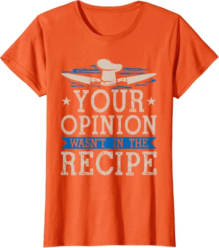 Vista 49 de Cooking Your Opinion Wasnot In The Recipe Chef Cook Baker - Camiseta, Negro, S