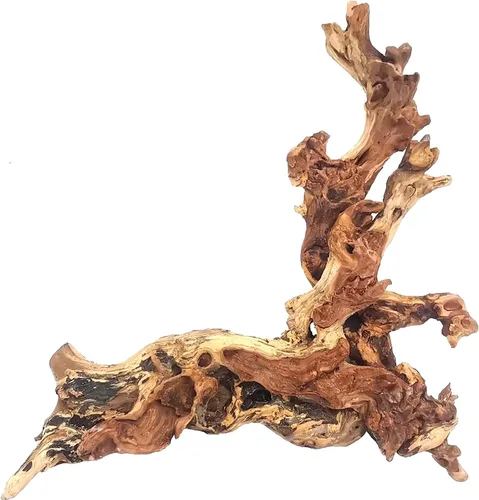 Vista 12 de Hamiledyi 5 piezas de madera flotante para acuario de 3.5-7 pulgadas, ramas de madera de deriva, accesorios de decoración de peceras Betta