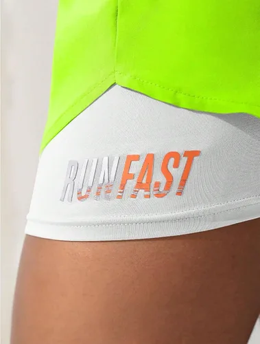 Vista 6 de YOAKUKA Pantalones cortos de entrenamiento 2 en 1 para mujer, para gimnasio, yoga, correr, ciclismo, tenis, faldas de verano