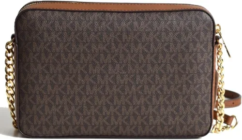 Vista 4 de Michael Kors Women's Jet Set Large Crossbody Bag Herrajes dorados/Marrón
