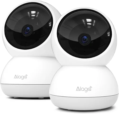 Vista 11 de Cámara de seguridad, cámara de seguridad interior HD 2K, cámara panorámica/inclinable de 360 grados para mascotas, WiFi 2.4G y 5G, detección