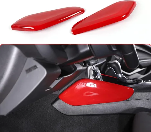Vista 8 de RT-TCZ Cubierta de fibra de carbono para consola central, panel de palanca de cambios lateral, accesorios interiores para Chevrolet Chevy Camaro