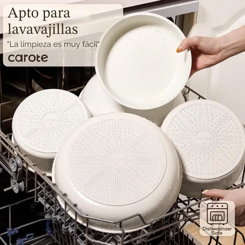 Vista 7 de CAROTE 26pcs Pots and Pans Set Non Stick, Cookware Set Detachable Handle
