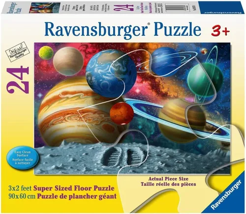 Vista 8 de Ravensburger John Deere Tractor Floor Puzzle – Atractivo rompecabezas de 24 piezas para niños Piezas duraderas y fáciles de ajustar Herramienta