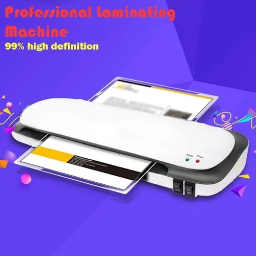 Vista 3 de Laminador A4, calentamiento rápido y no s máquina laminadora térmica 9.843 in/min velocidad con calentamiento rápido de 3 minutos
